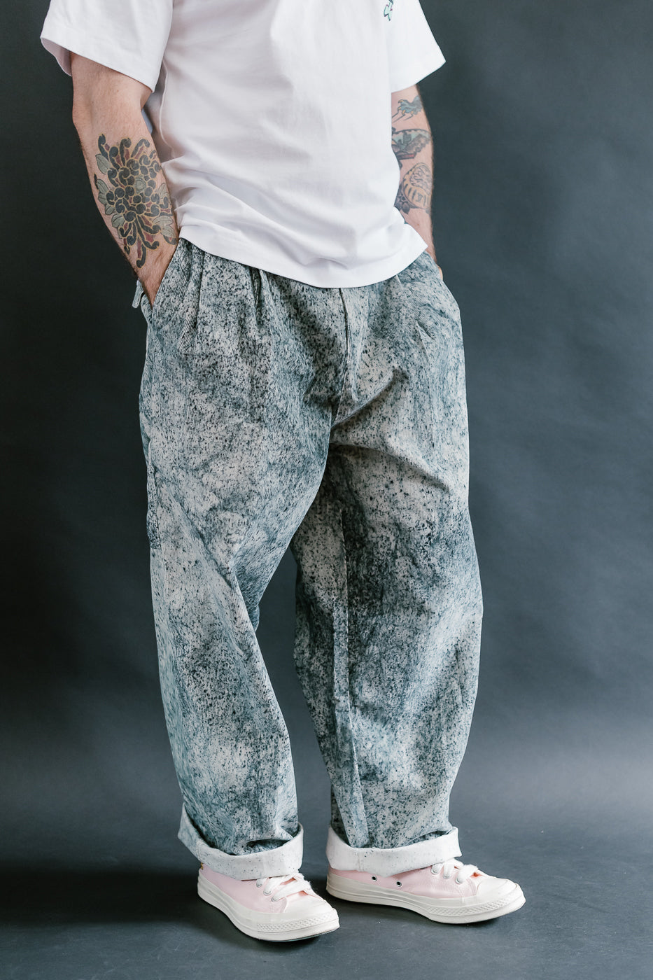 M-C-001 - Ambassador Pant Felino Cord - Beige, Ink