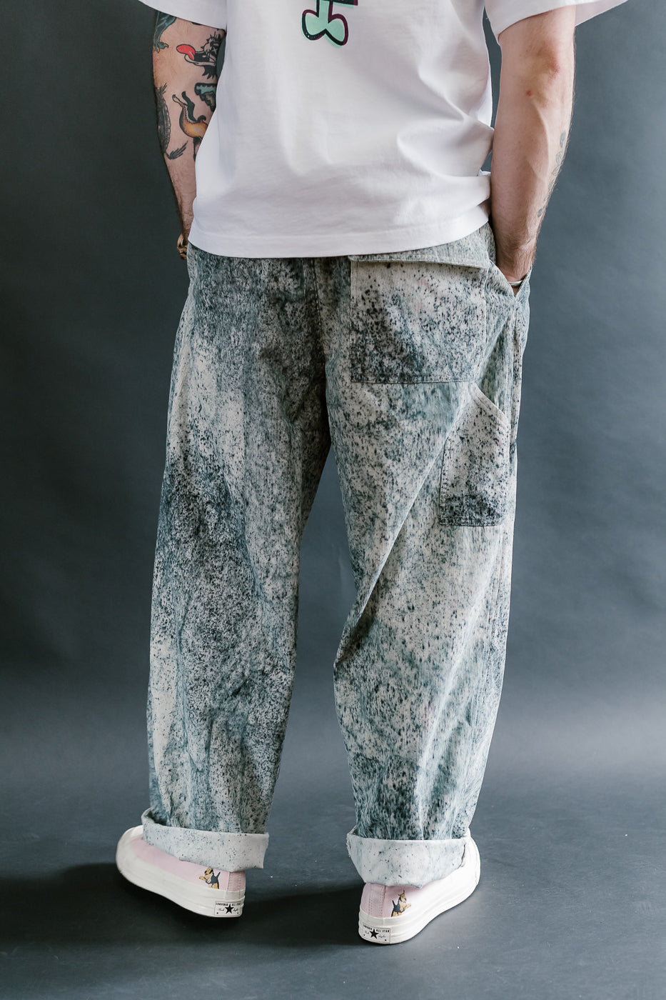 M-C-001 - Ambassador Pant Felino Cord - Beige, Ink