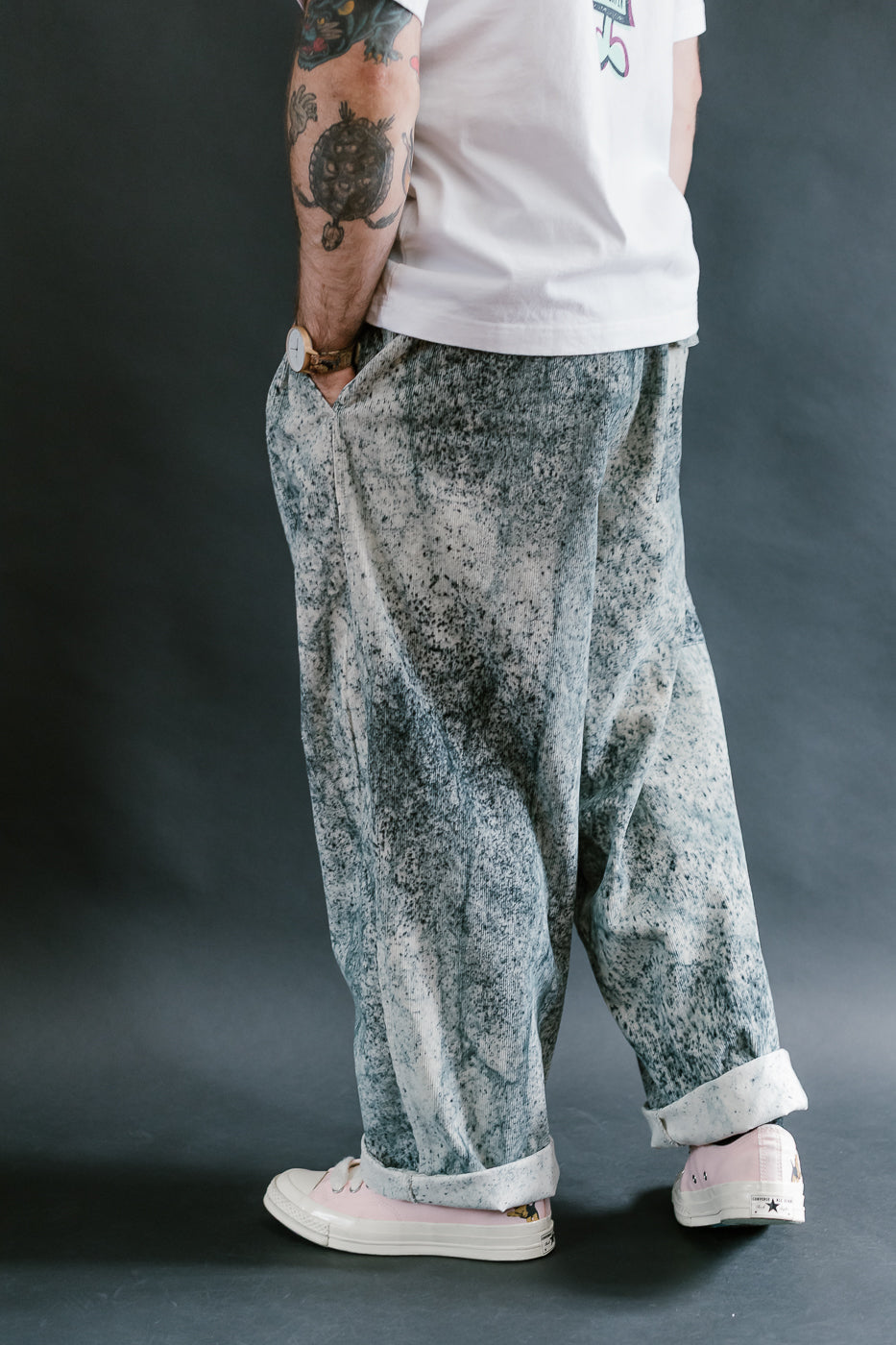M-C-001 - Ambassador Pant Felino Cord - Beige, Ink