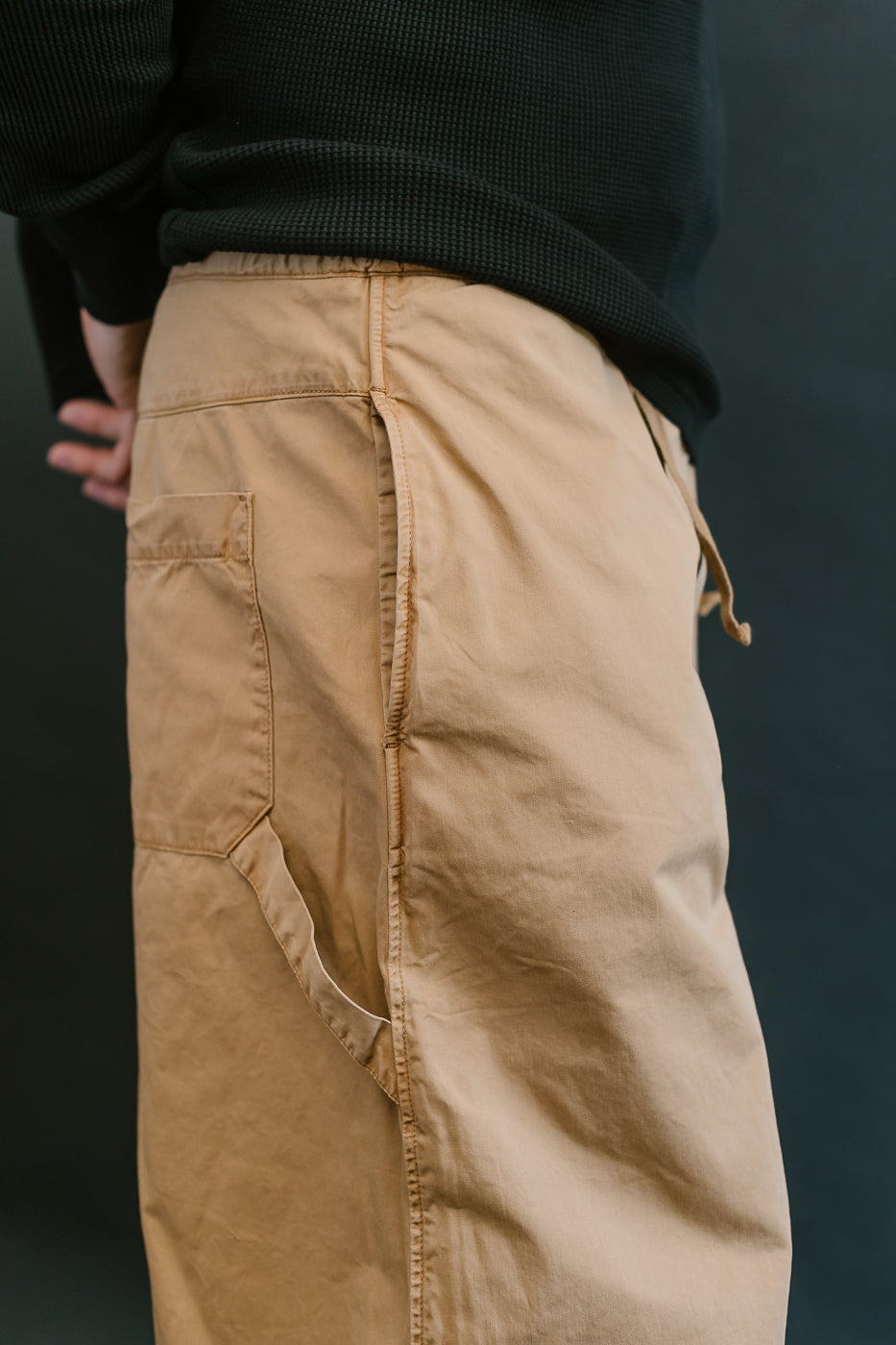M-C-004 - Sultan Pants Fine Broken Twill - Almond
