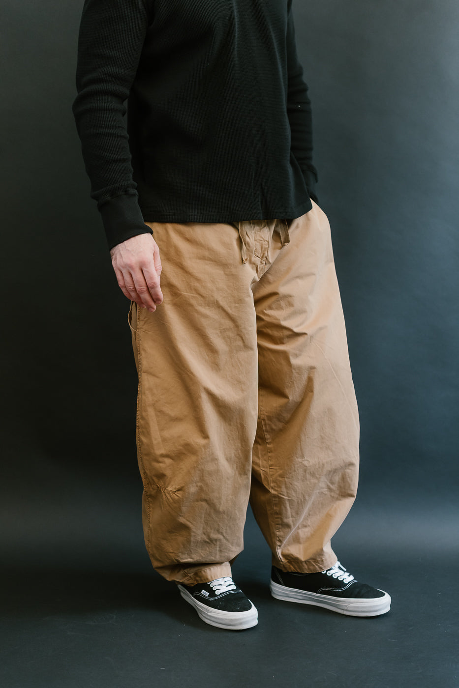 M-C-004 - Sultan Pants Fine Broken Twill - Almond