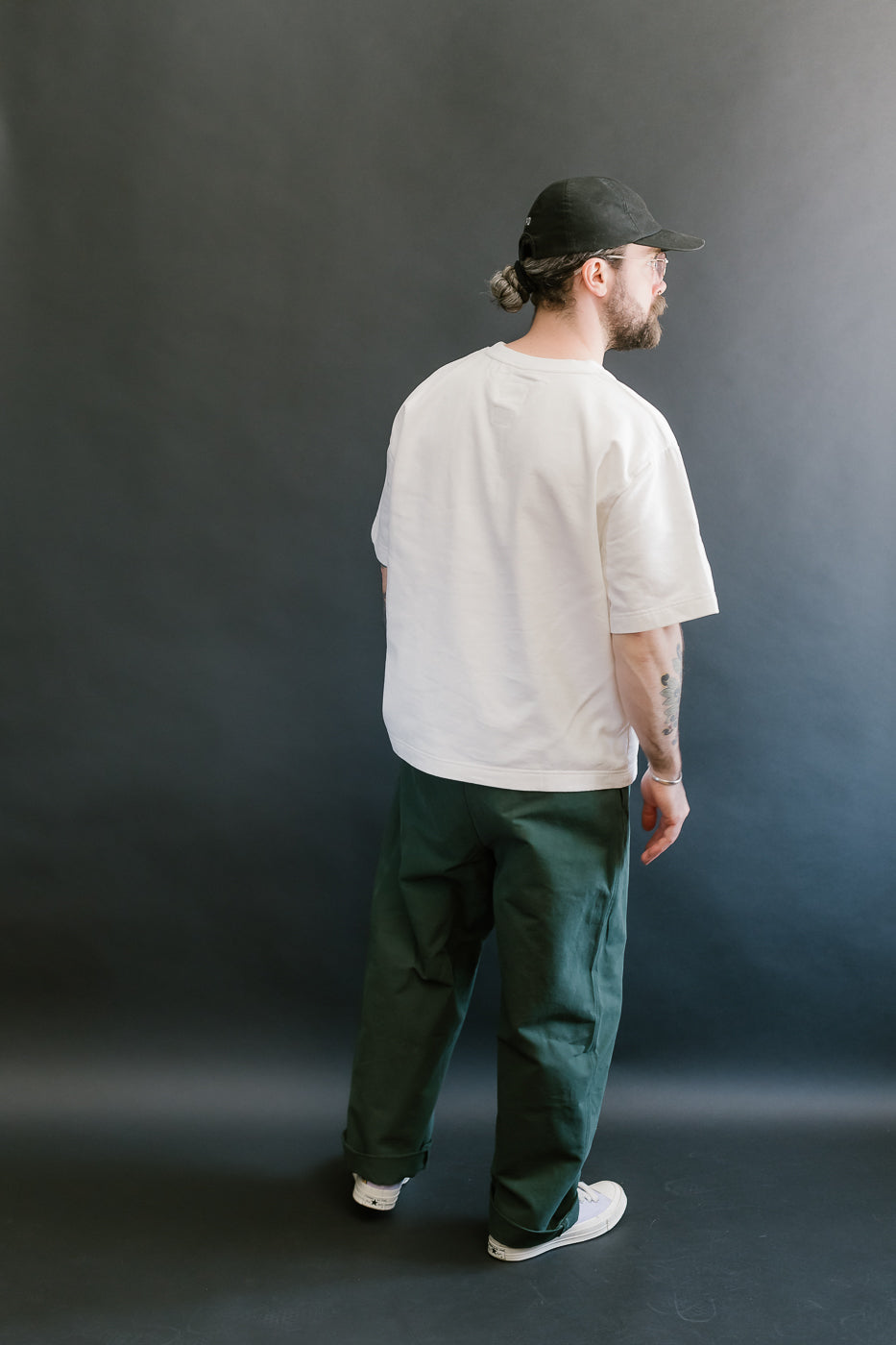 M-C-011 - Officer Chino Nebraska Cotton - Forest Green