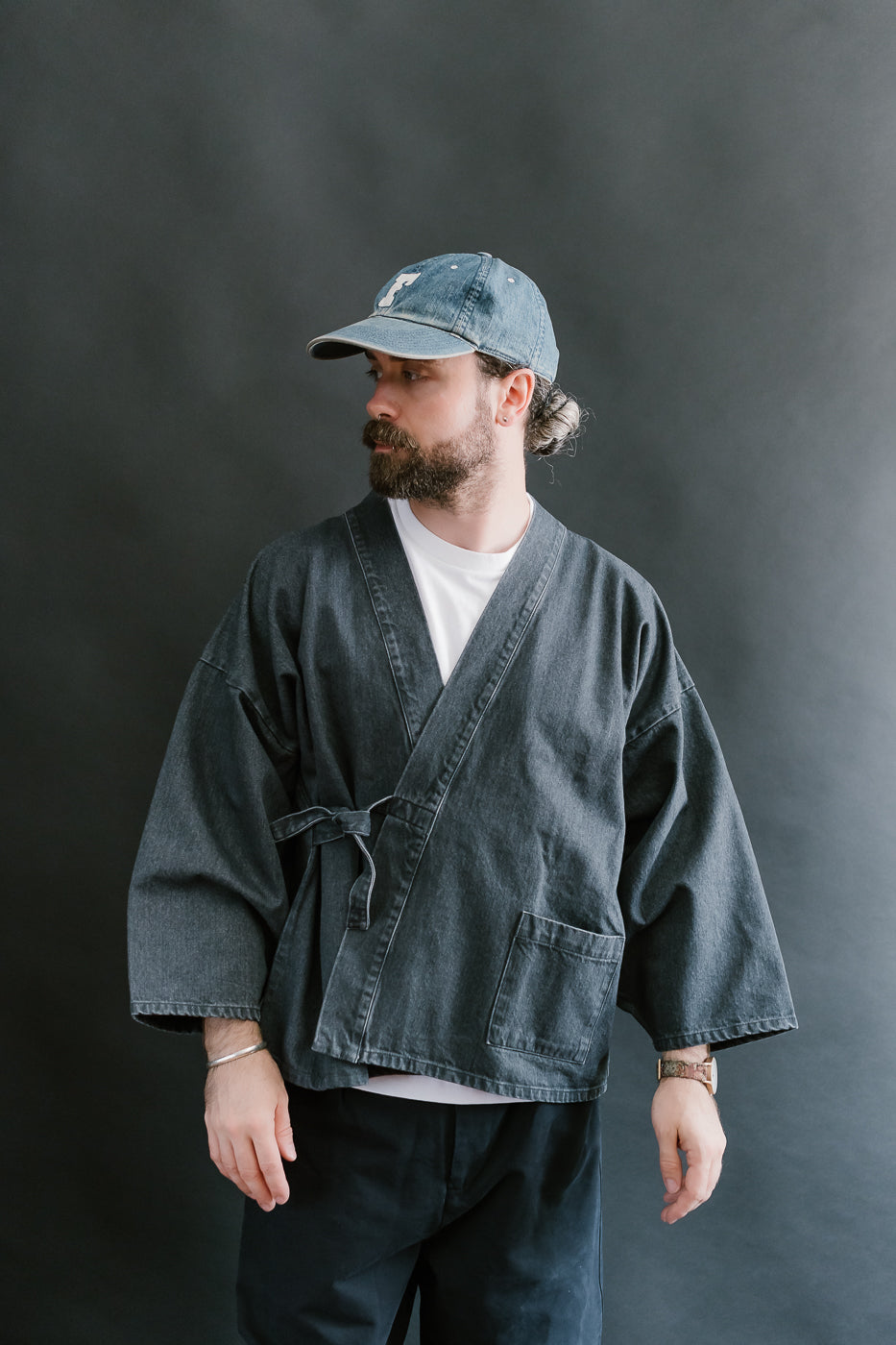 M-I-008 - Shogun Kimono Griffin Denim - Asphalt