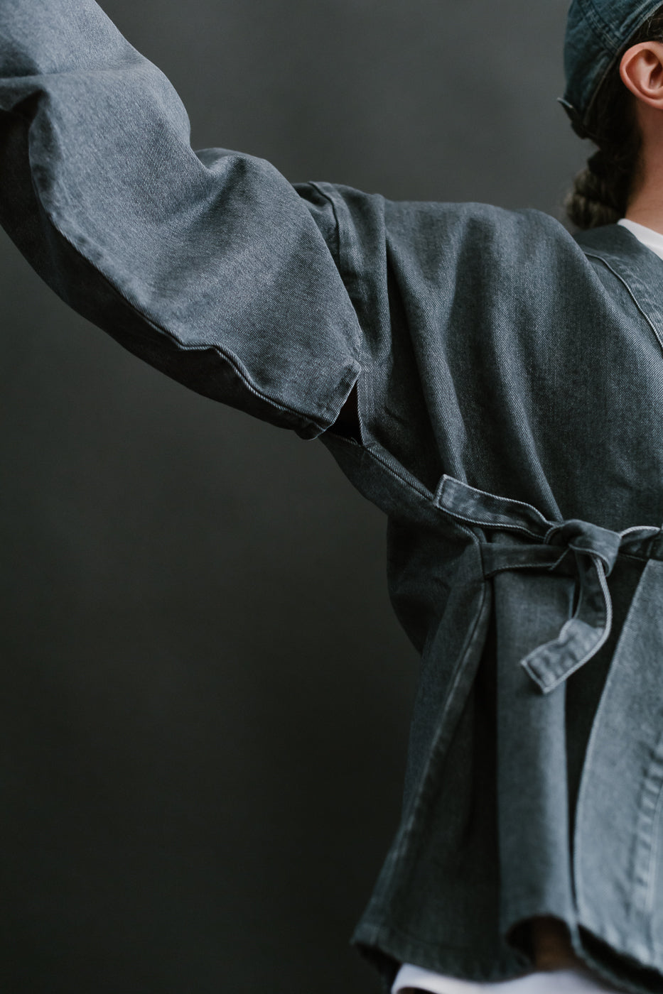 M-I-008 - Shogun Kimono Griffin Denim - Asphalt