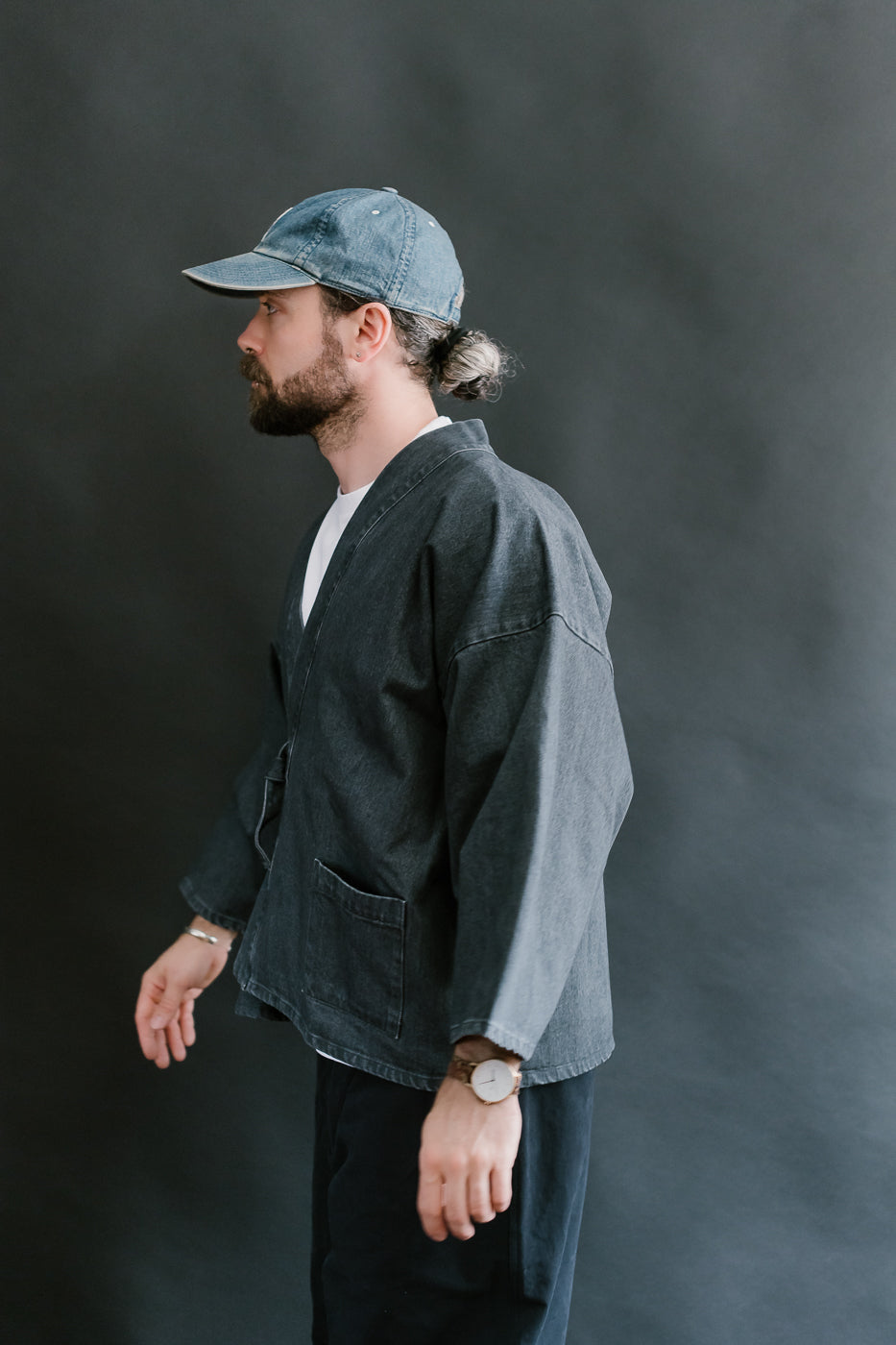 M-I-008 - Shogun Kimono Griffin Denim - Asphalt