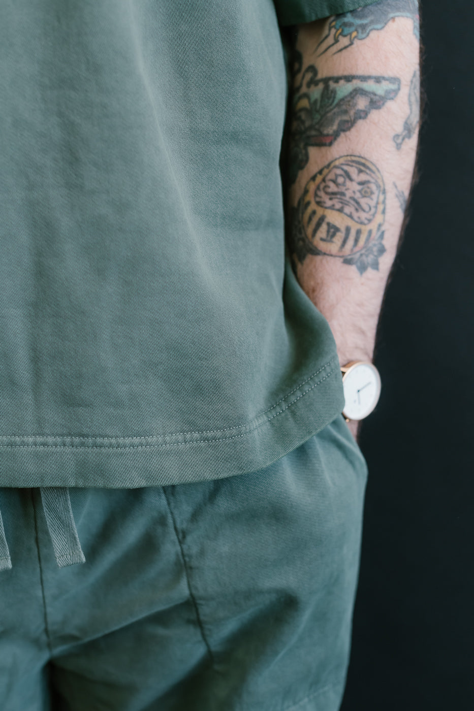 M-J-0001 - Power T Twill Jersey - Forest Green
