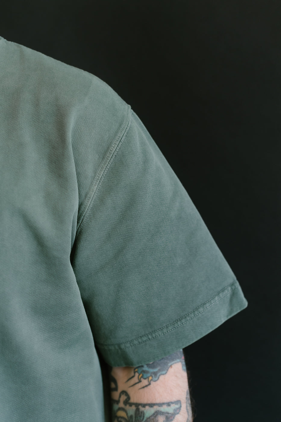 M-J-0001 - Power T Twill Jersey - Forest Green