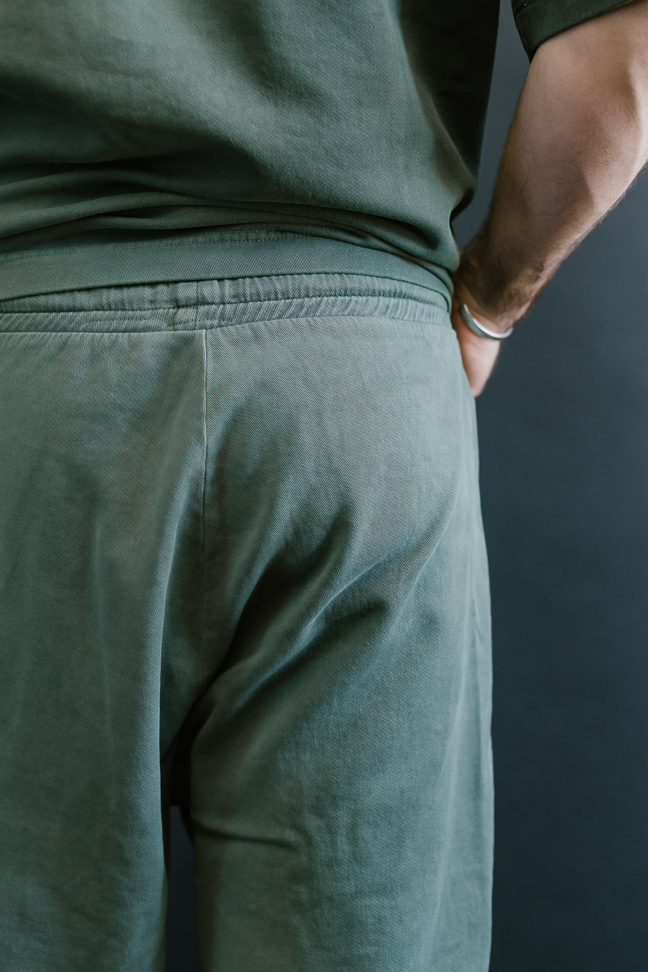 M-J-0003 - Reformer Pants Twill Jersey - Forest Green