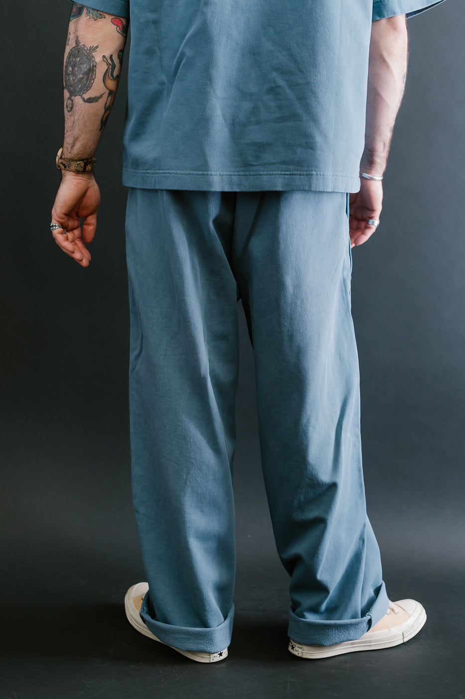 M-J-0003 - Reformer Pants Twill Jersey - Gaz Blue