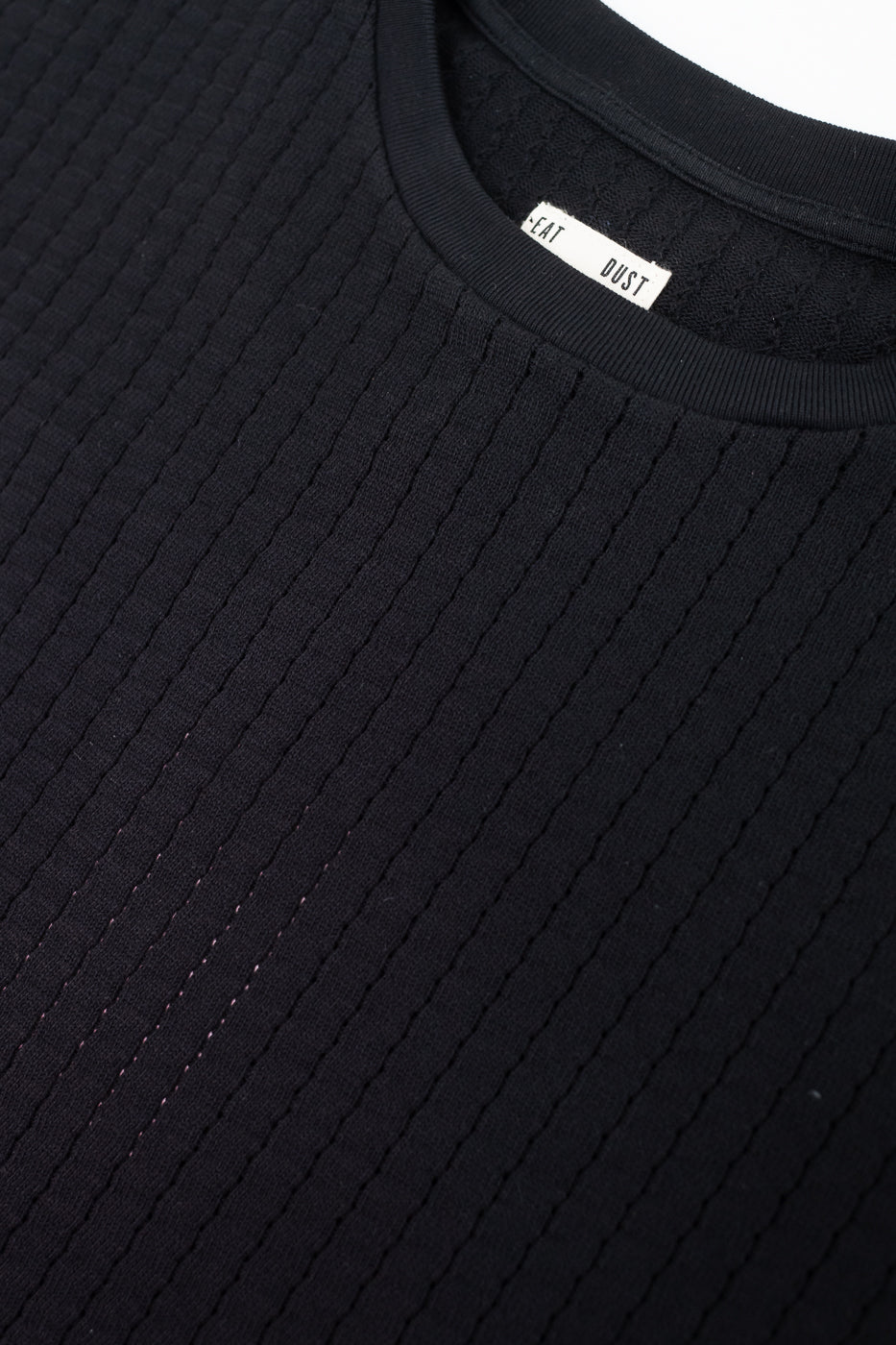 M-J-009 - Cotton Mesh Oversized T-shirt - Black
