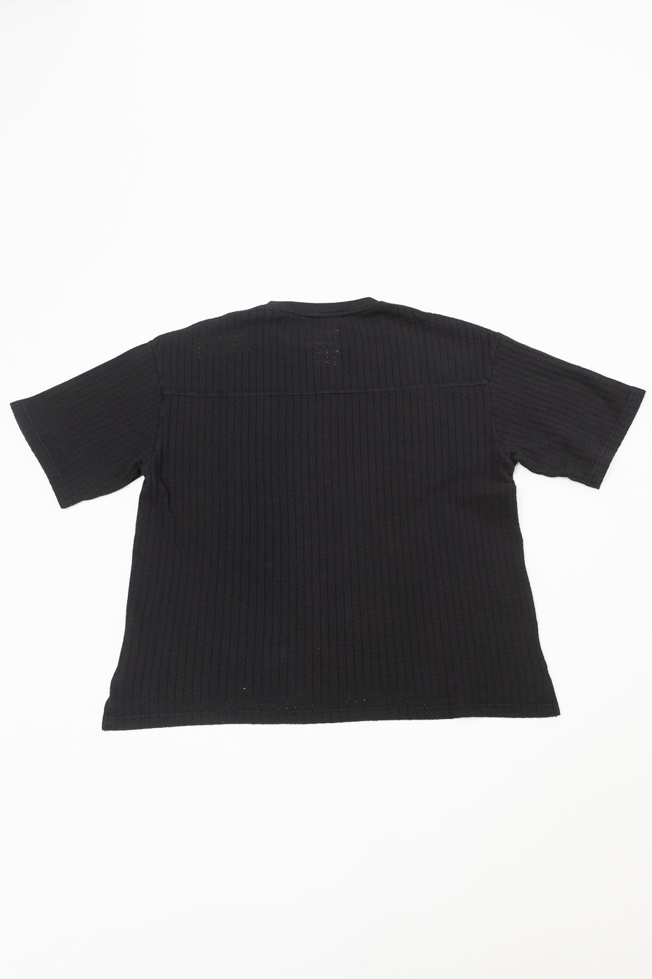 M-J-009 - Cotton Mesh Oversized T-shirt - Black