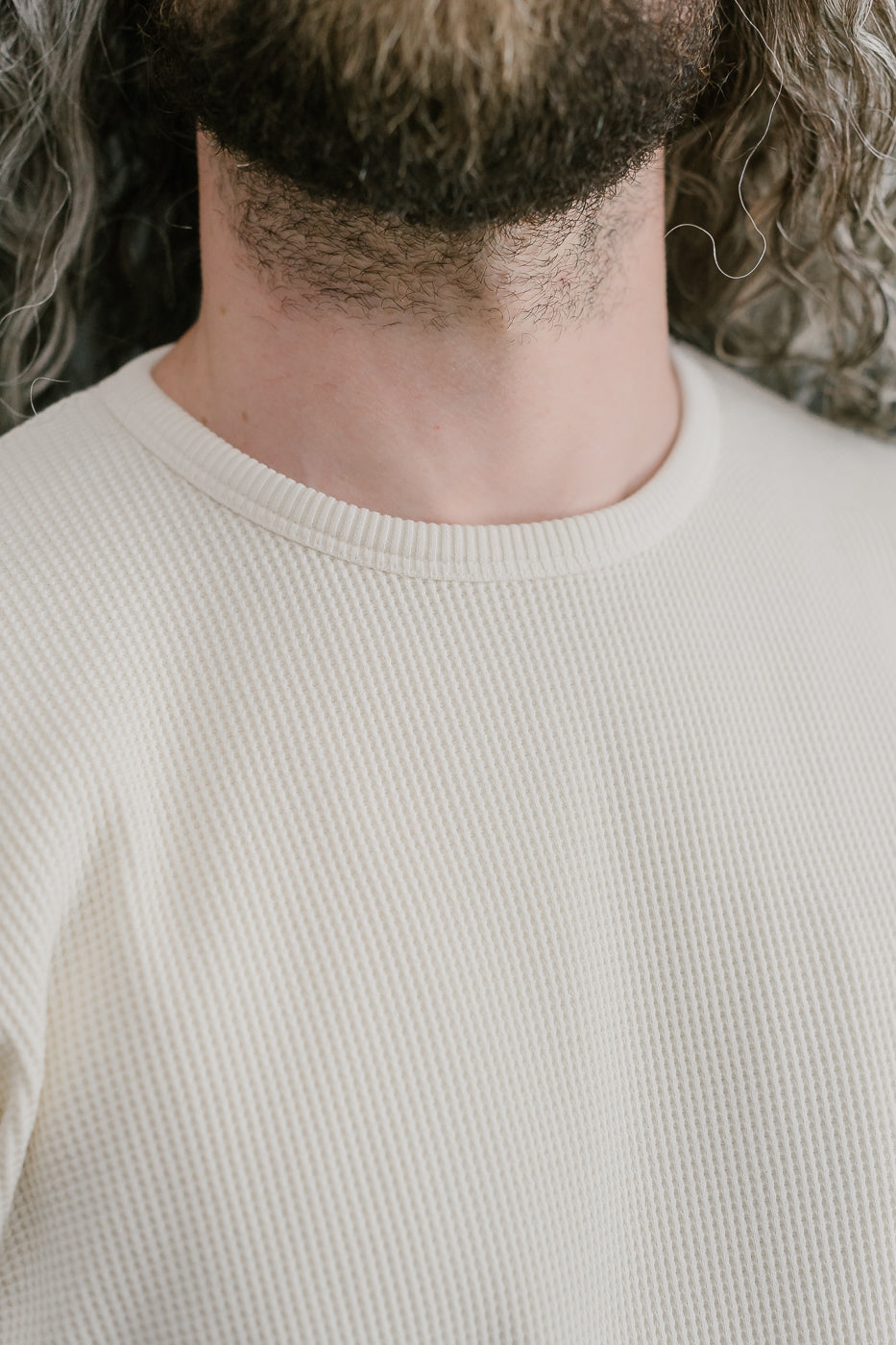 M-Z-J-NOS-008 - Thermo Waffle T Jersey - Off White