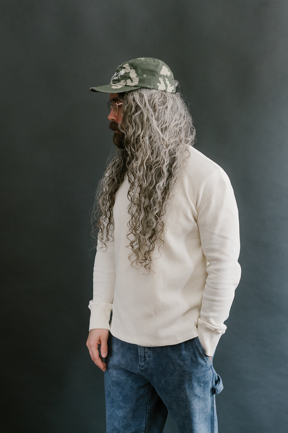 M-Z-J-NOS-008 - Thermo Waffle T Jersey - Off White