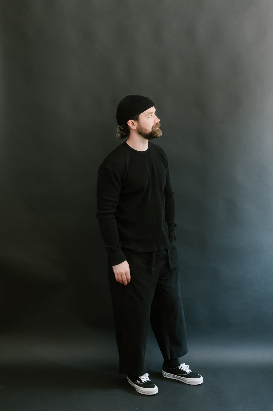 M-Z-J-NOS-900 - Thermo Waffle T Jersey - Black