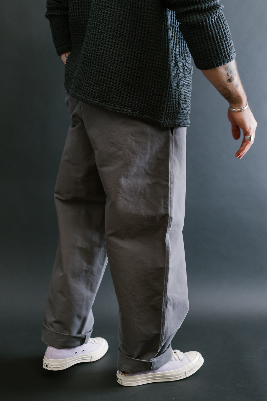 M-C-011 - Officer Chino Nebraska Cotton - Charcoal