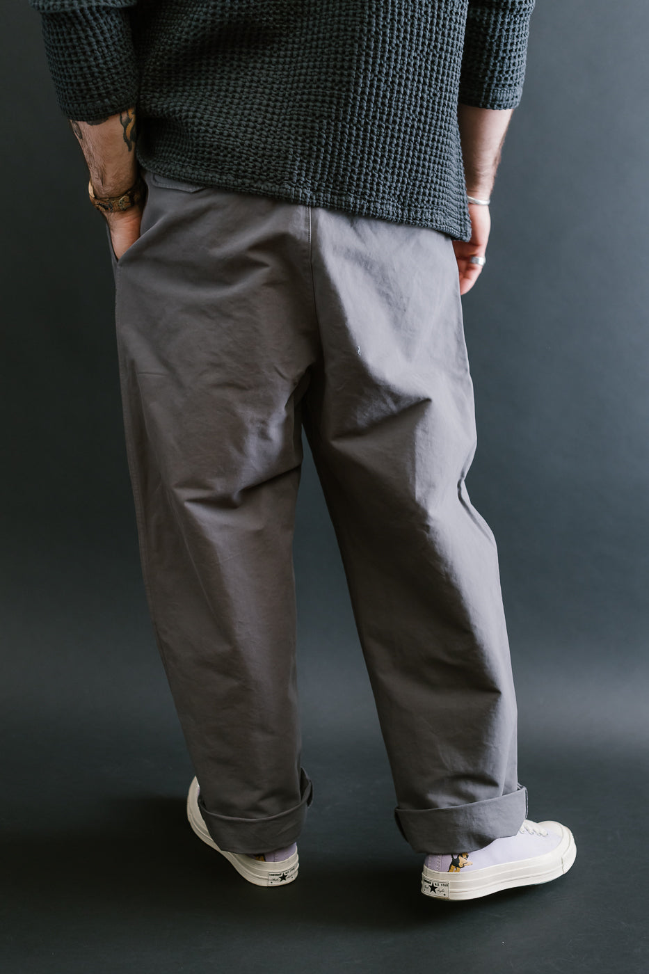 M-C-011 - Officer Chino Nebraska Cotton - Charcoal