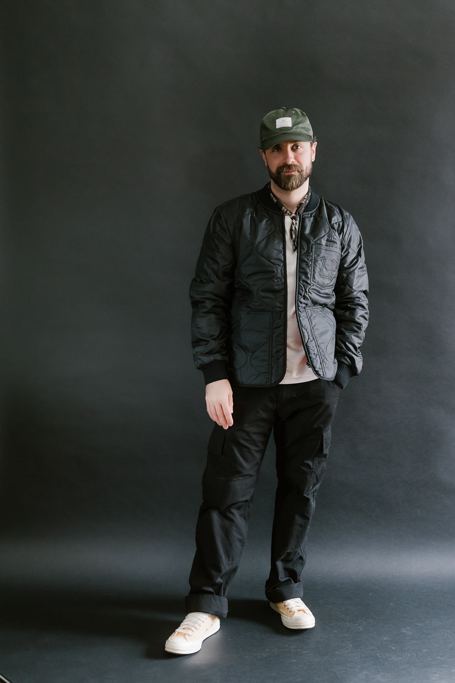 M-Z-A-NOS - Type 2 Frostbite Quilted Nylon Jacket - Black