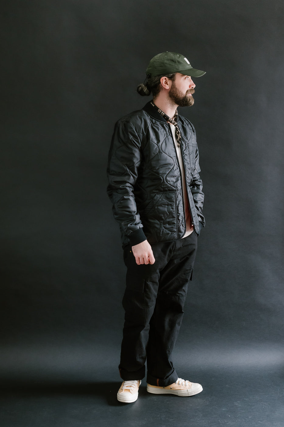 M-Z-A-NOS - Type 2 Frostbite Quilted Nylon Jacket - Black
