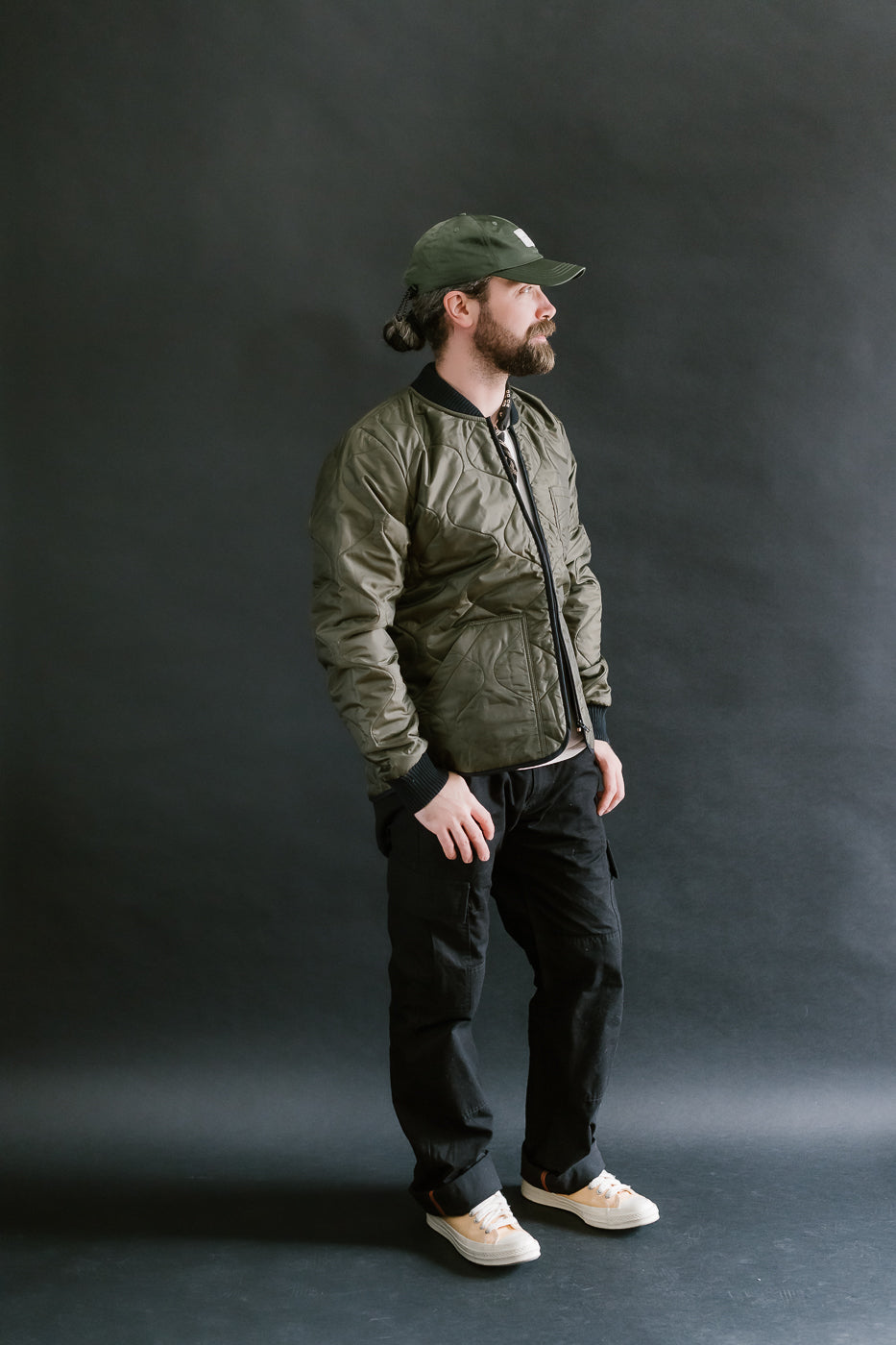 M-Z-A-NOS - Type 2 Frostbite Quilted Nylon Jacket - Khaki