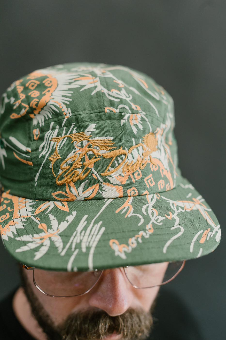 X-003-CCM-604 - 5-Panel Cap Casa Print - Green