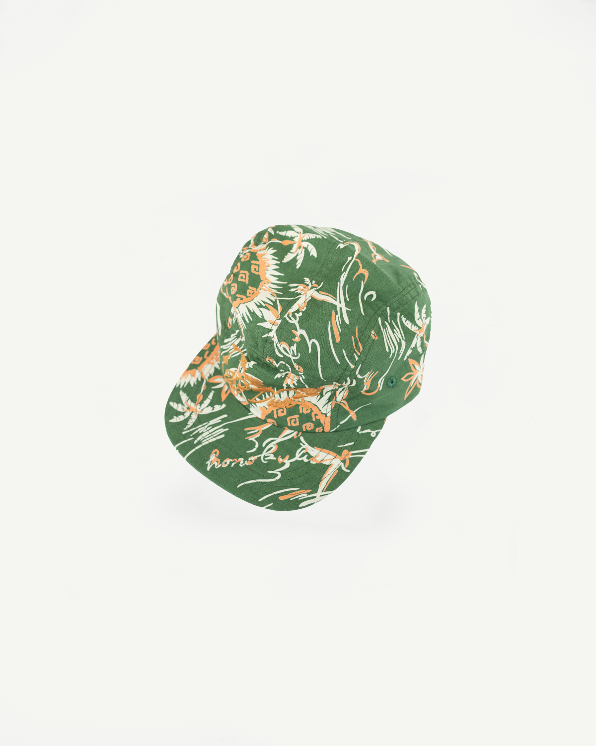X-003-CCM-604 - 5-Panel Cap Casa Print - Green