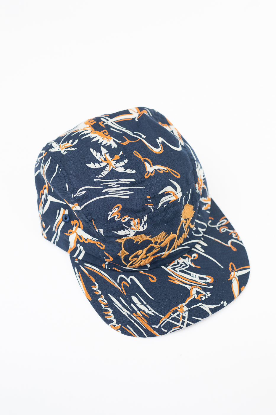 X-003-CCM-509 - 5-Panel Cap Casa Print - Navy
