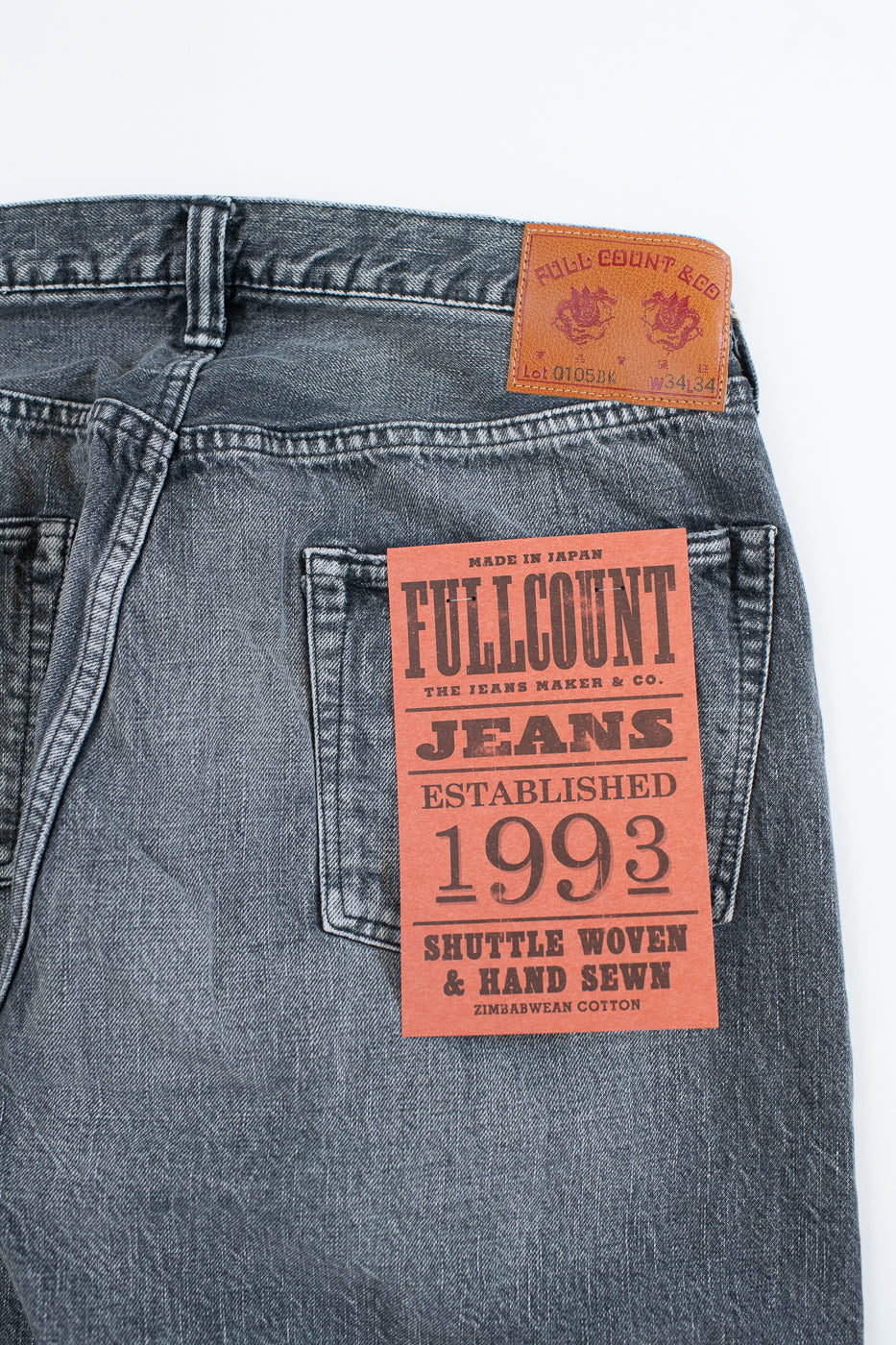 0105BKHW - 13.7oz Black Selvedge Denim Dartford - Wide Fit