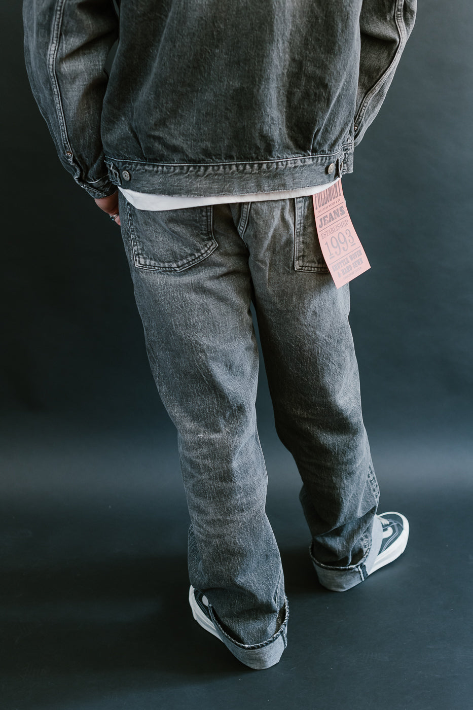 0105BKHW - 13.7oz Black Selvedge Denim Dartford - Wide Fit