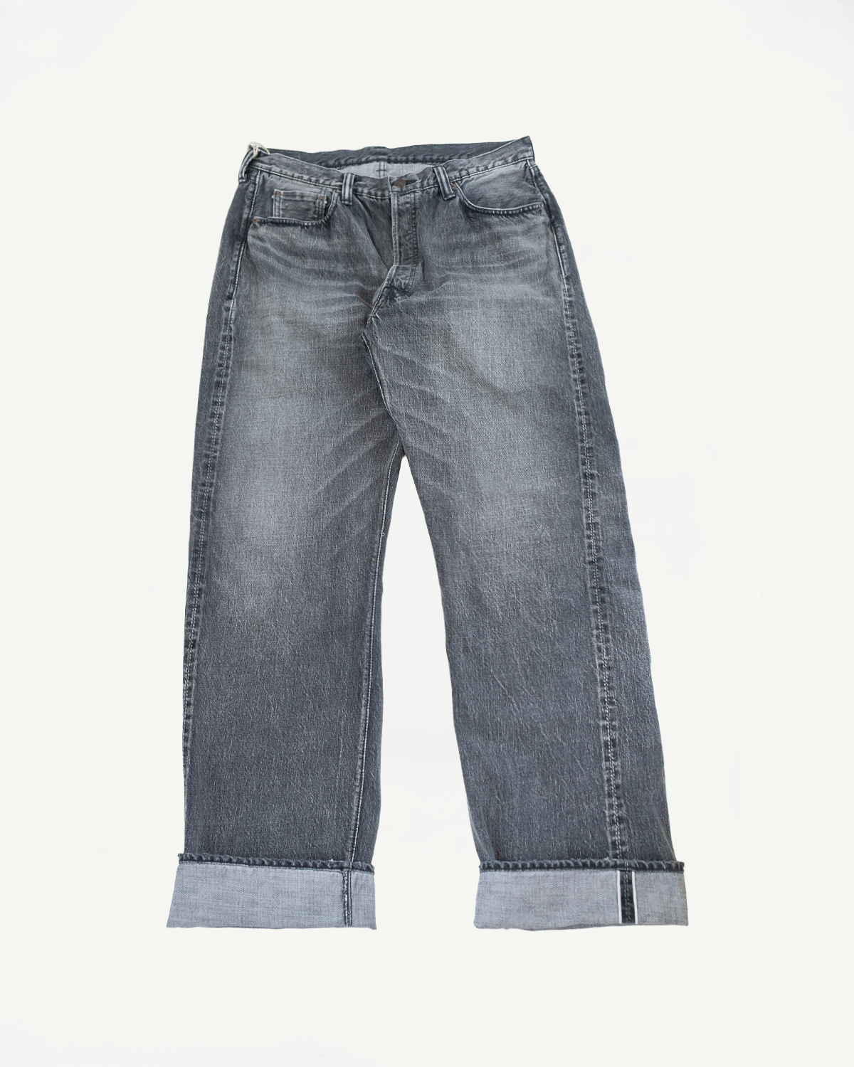 0105BKHW - 13.7oz Black Selvedge Denim Dartford - Wide Fit