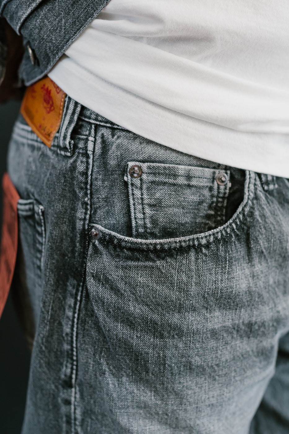 0105BKHW - 13.7oz Black Selvedge Denim Dartford - Wide Fit