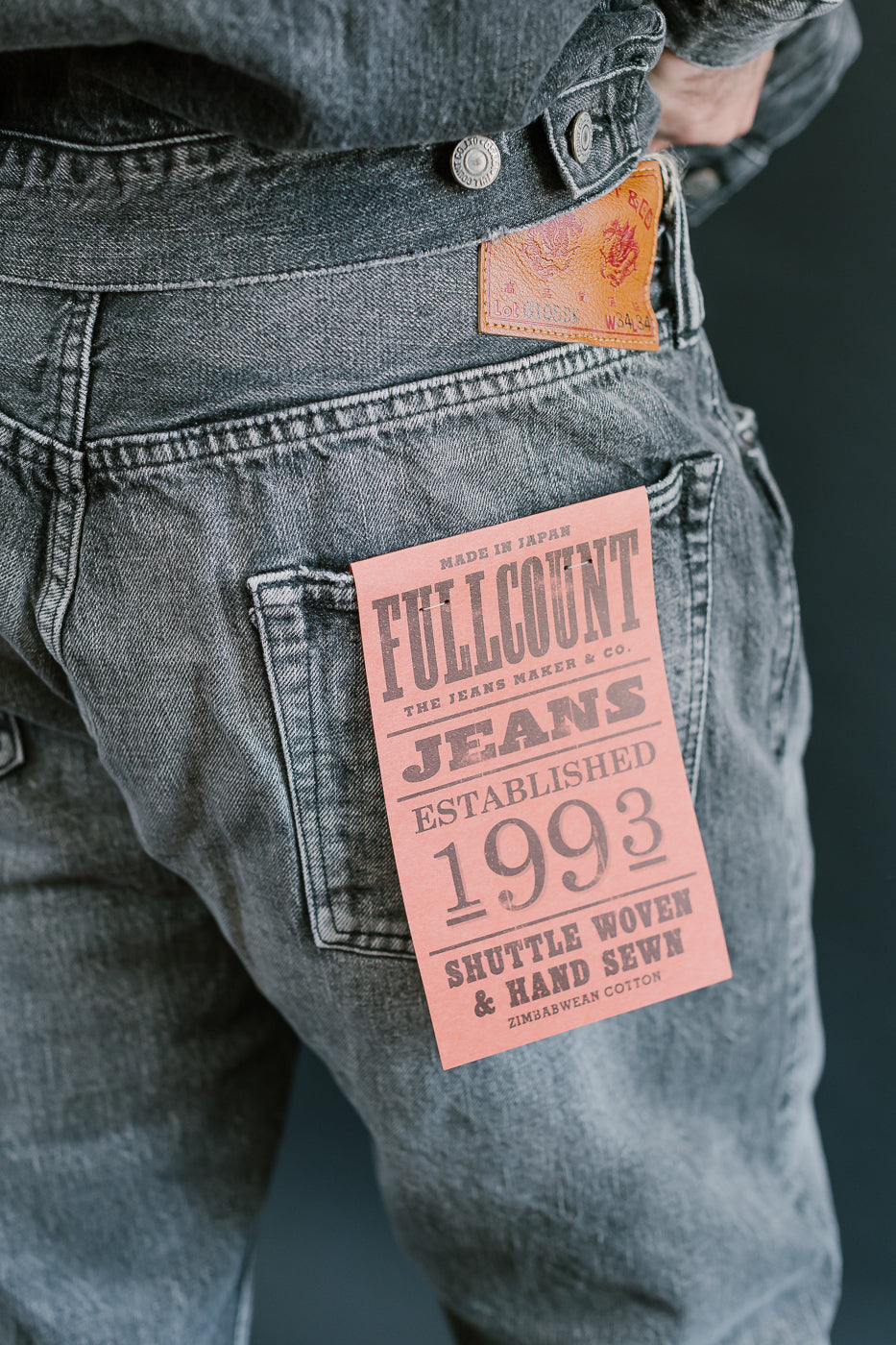 0105BKHW - 13.7oz Black Selvedge Denim Dartford - Wide Fit