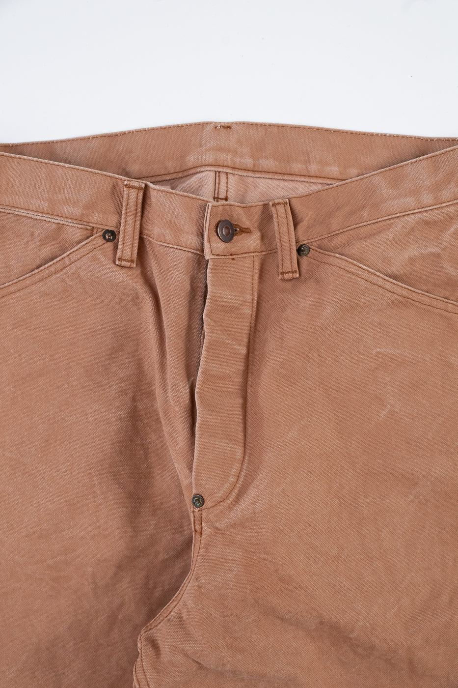 1129-6 - Persimmon Tannin Dye Heavy Duck Work Pants - Brown