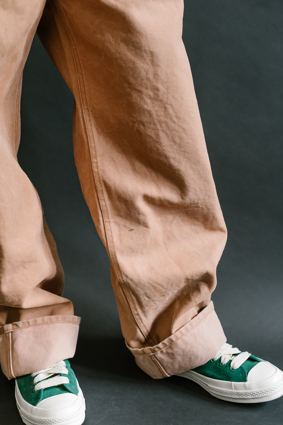 1129-6 - Persimmon Tannin Dye Heavy Duck Work Pants - Brown