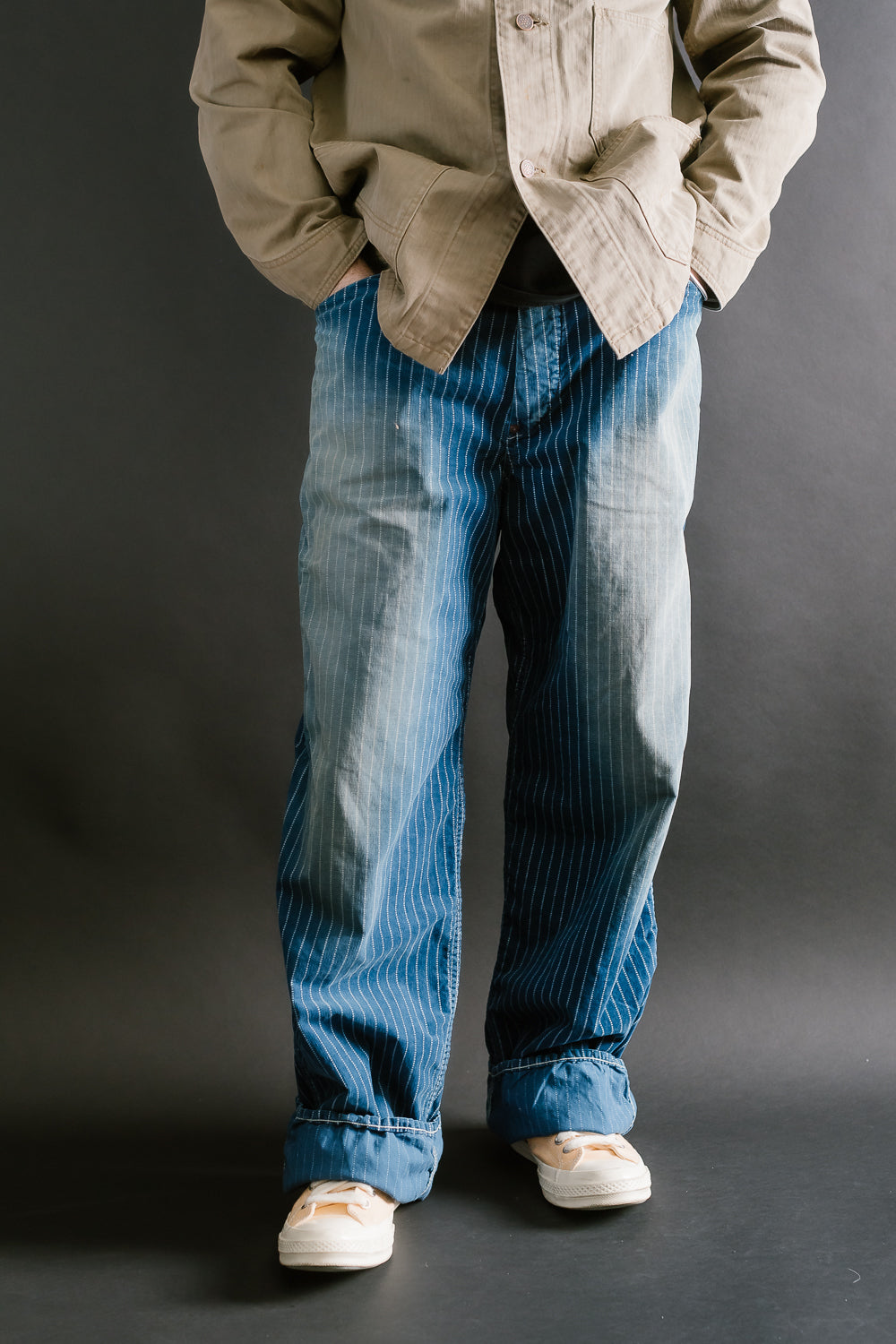1129HW-4 - Wabash Corduroy Work Pants - Indigo Hand Vintaged