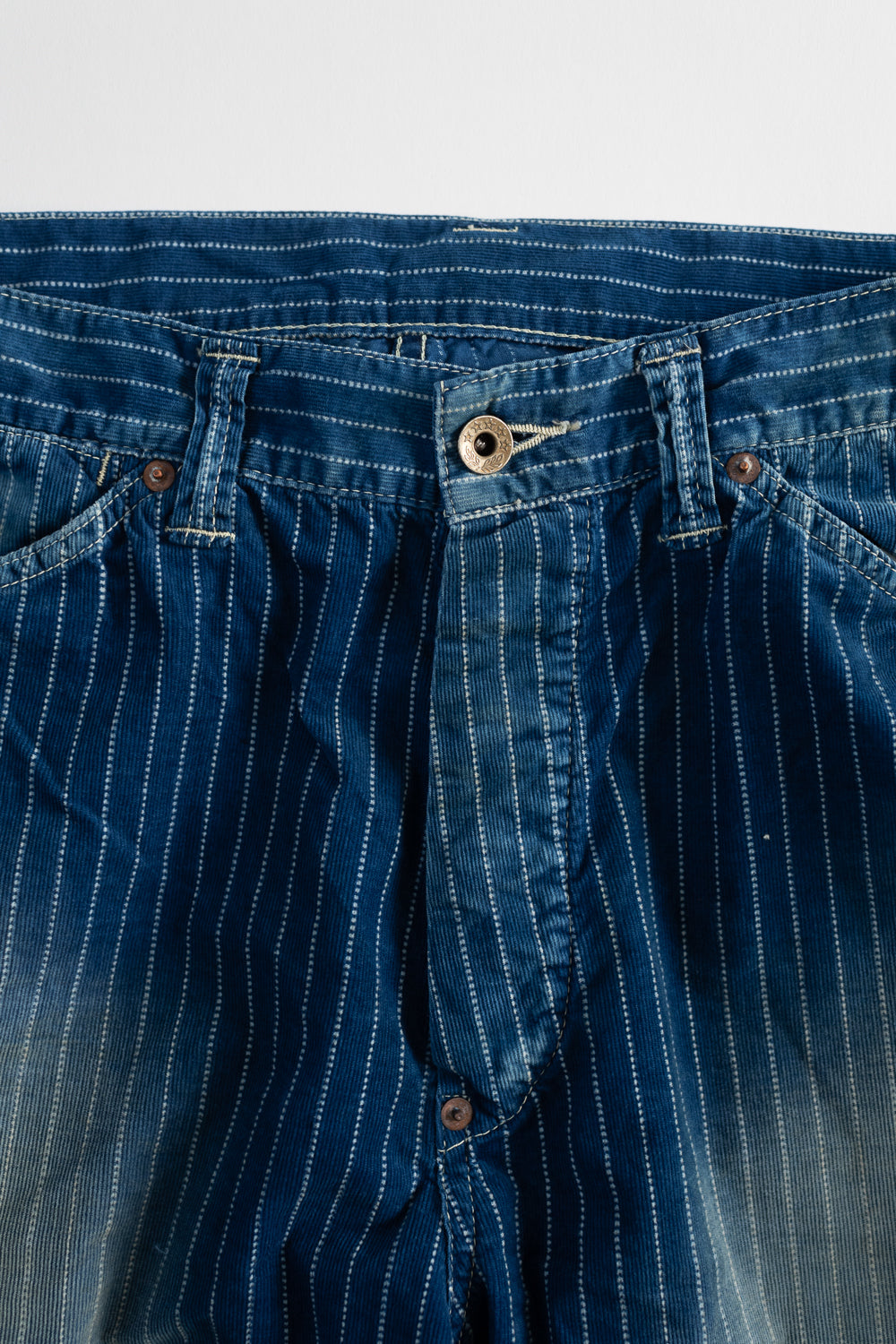 1129HW-4 - Wabash Corduroy Work Pants - Indigo Hand Vintaged