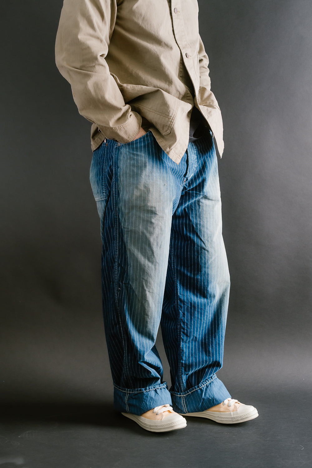 1129HW-4 - Wabash Corduroy Work Pants - Indigo Hand Vintaged