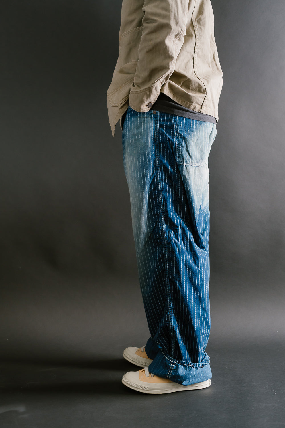 1129HW-4 - Wabash Corduroy Work Pants - Indigo Hand Vintaged