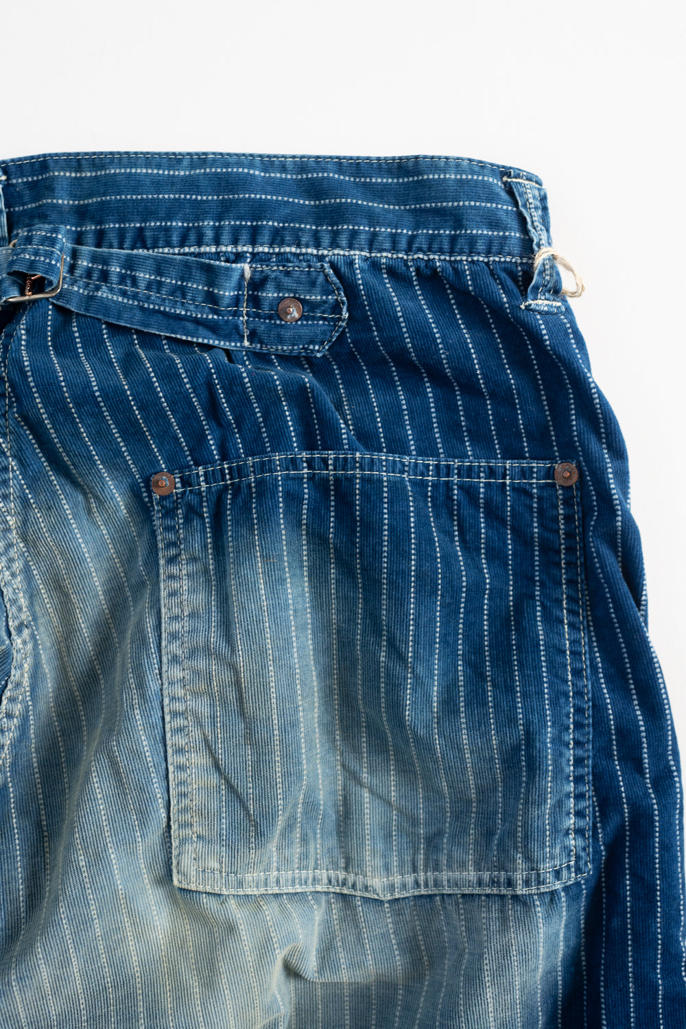1129HW-4 - Wabash Corduroy Work Pants - Indigo Hand Vintaged