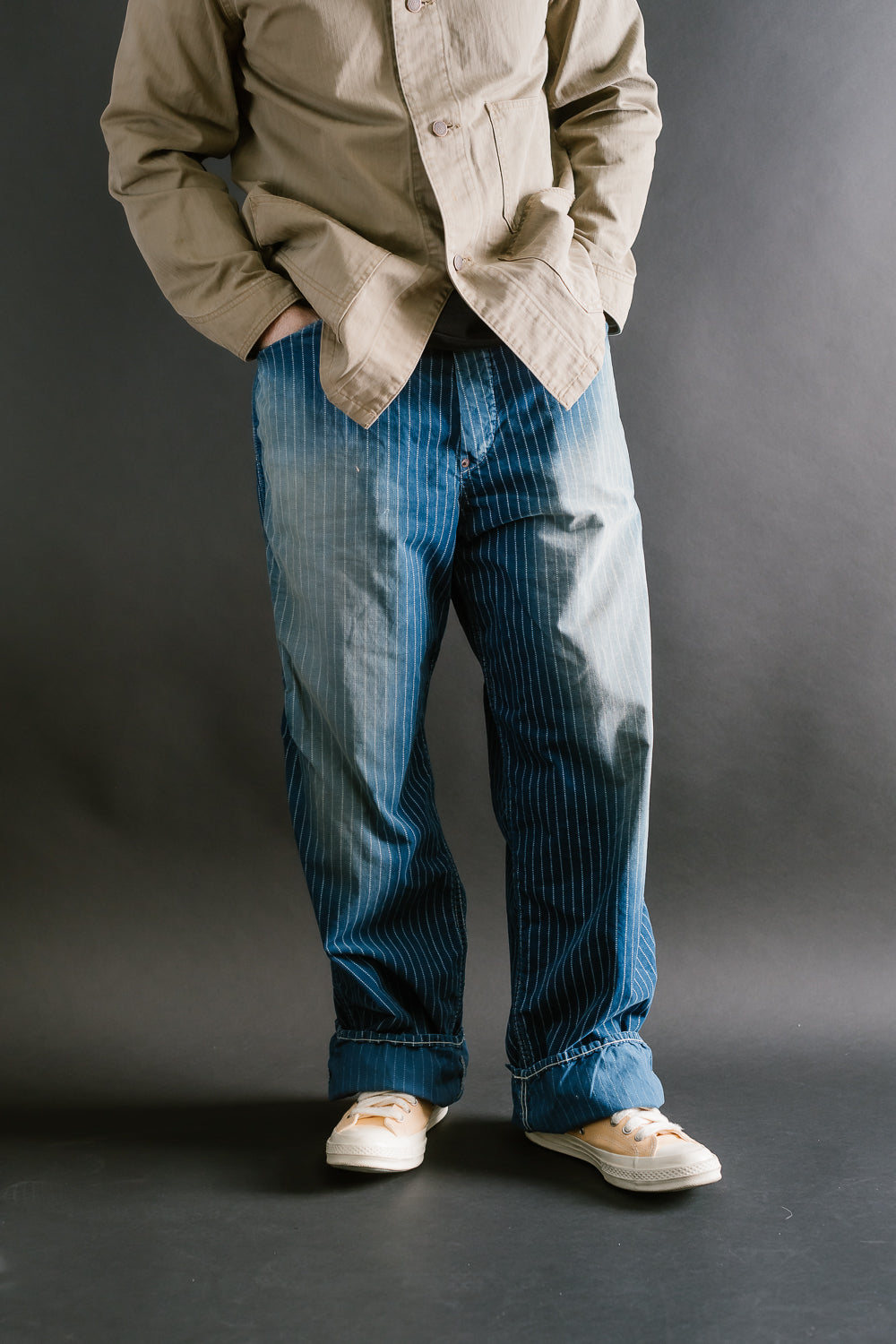 1129HW-4 - Wabash Corduroy Work Pants - Indigo Hand Vintaged