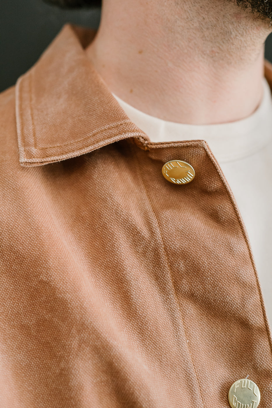 2015-12 - Early 1900s Persimmon Tannin Dye Heavy Duck Chore Jacket - Brown