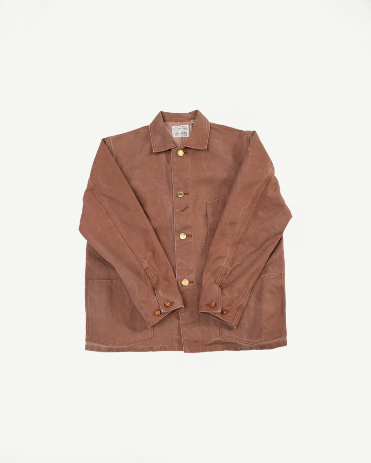 2015-12 - Early 1900s Persimmon Tannin Dye Heavy Duck Chore Jacket - Brown