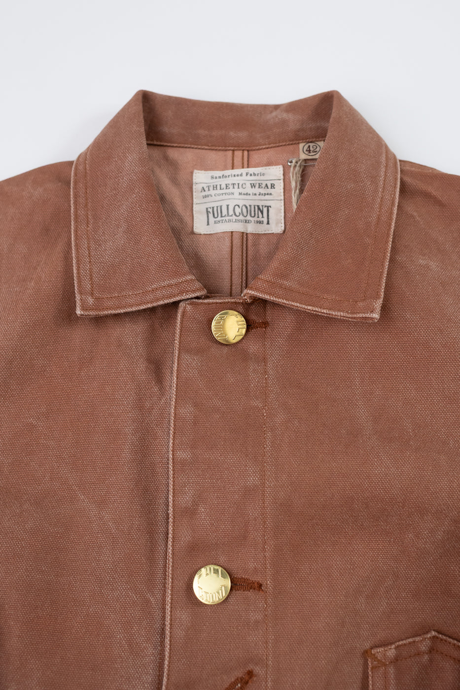 2015-12 - Early 1900s Persimmon Tannin Dye Heavy Duck Chore Jacket - Brown