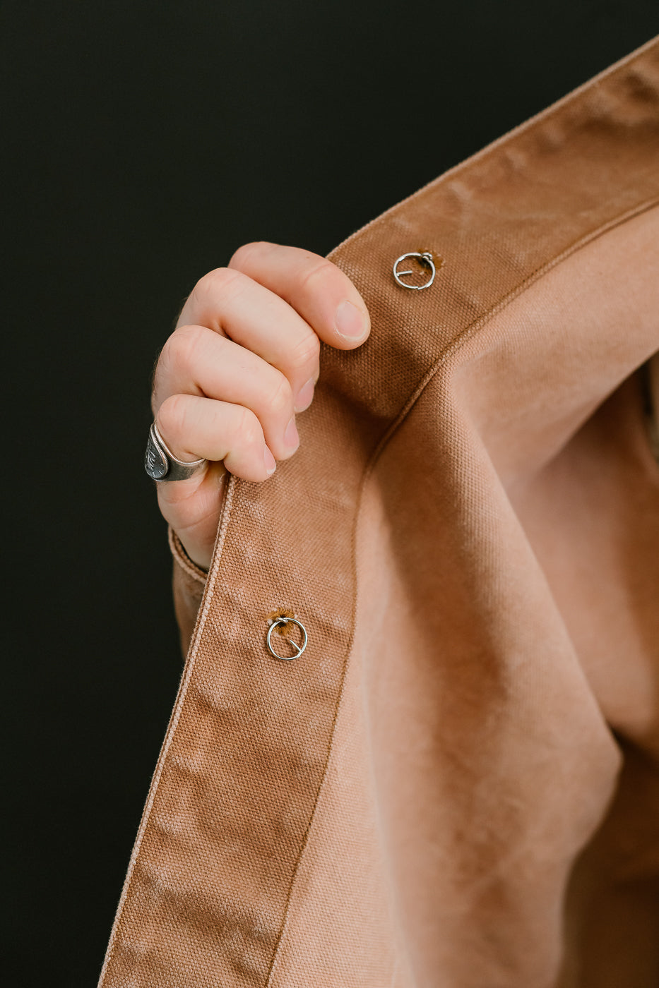 2015-12 - Early 1900s Persimmon Tannin Dye Heavy Duck Chore Jacket - Brown