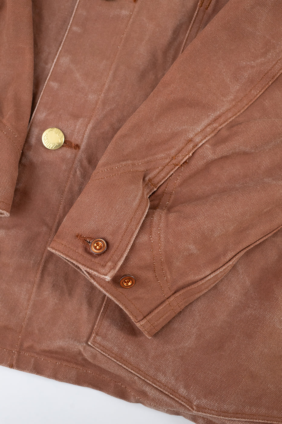 2015-12 - Early 1900s Persimmon Tannin Dye Heavy Duck Chore Jacket - Brown