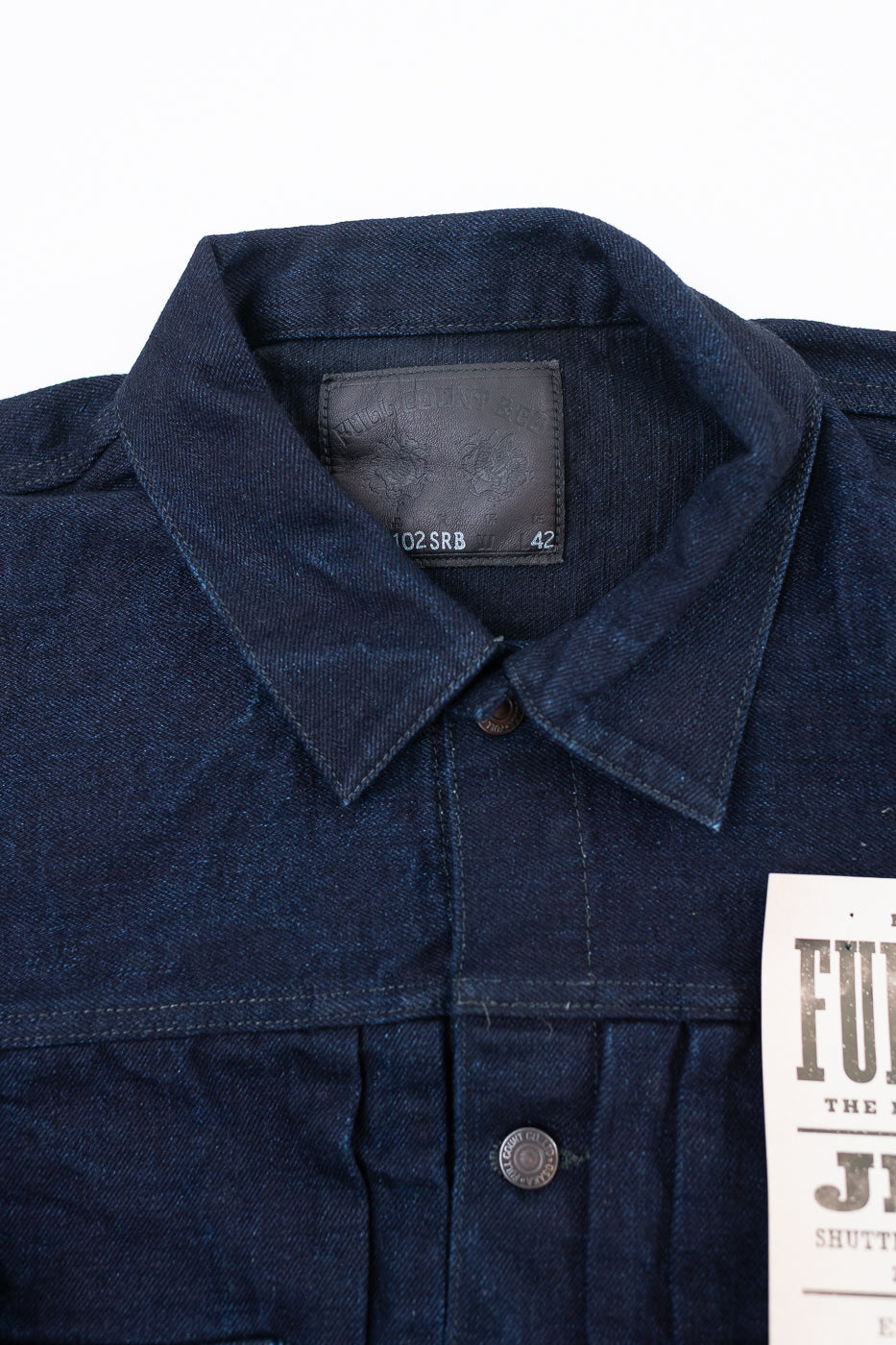 2102SRB - 15.5oz Super Rough Selvedge Type II Jacket - Indigo x Black