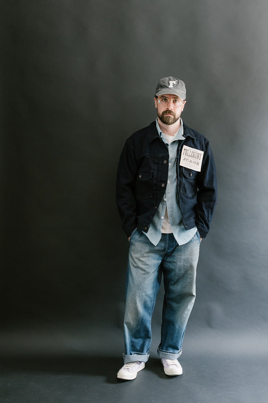 2102SRB - 15.5oz Super Rough Selvedge Type II Jacket - Indigo x Black