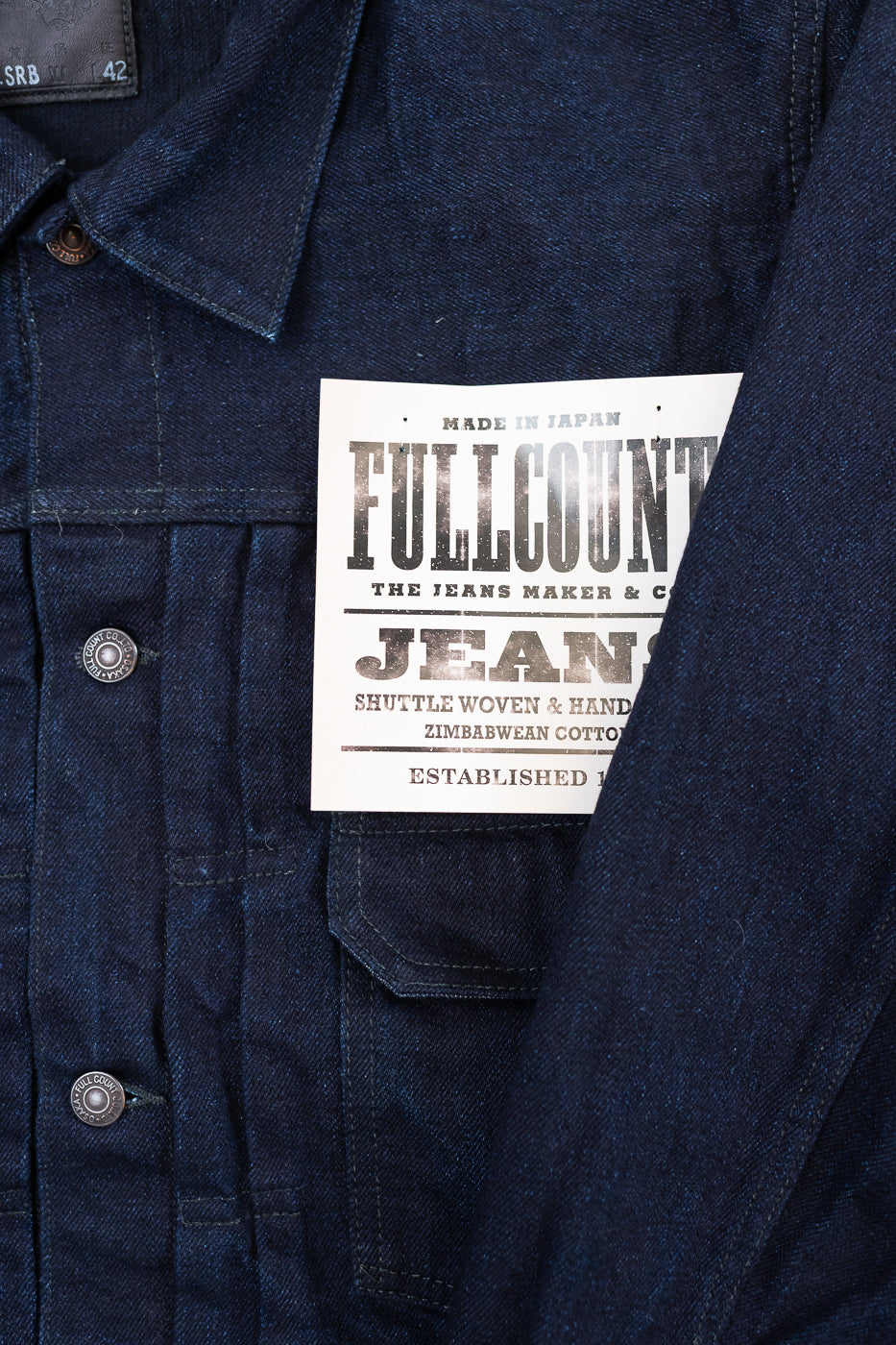 2102SRB - 15.5oz Super Rough Selvedge Type II Jacket - Indigo x Black