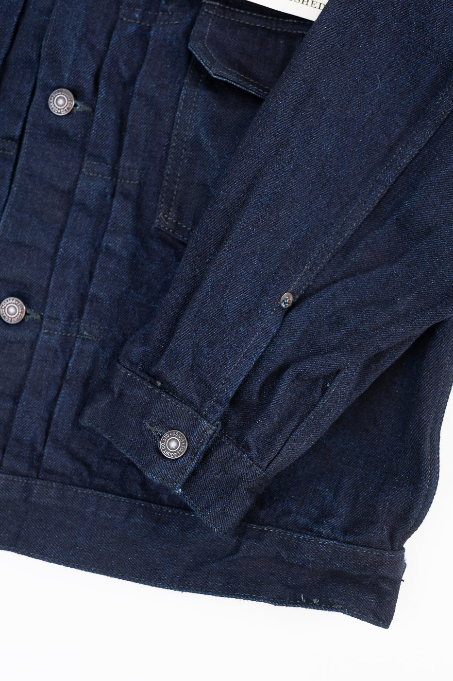2102SRB - 15.5oz Super Rough Selvedge Type II Jacket - Indigo x Black