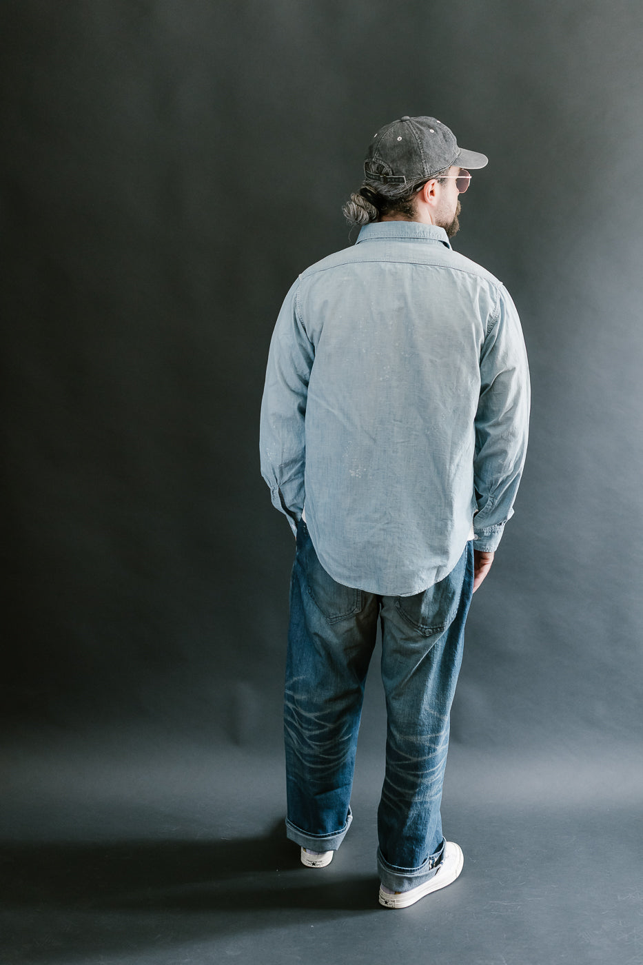 4091HW - 20s Short Chambray Shirt -