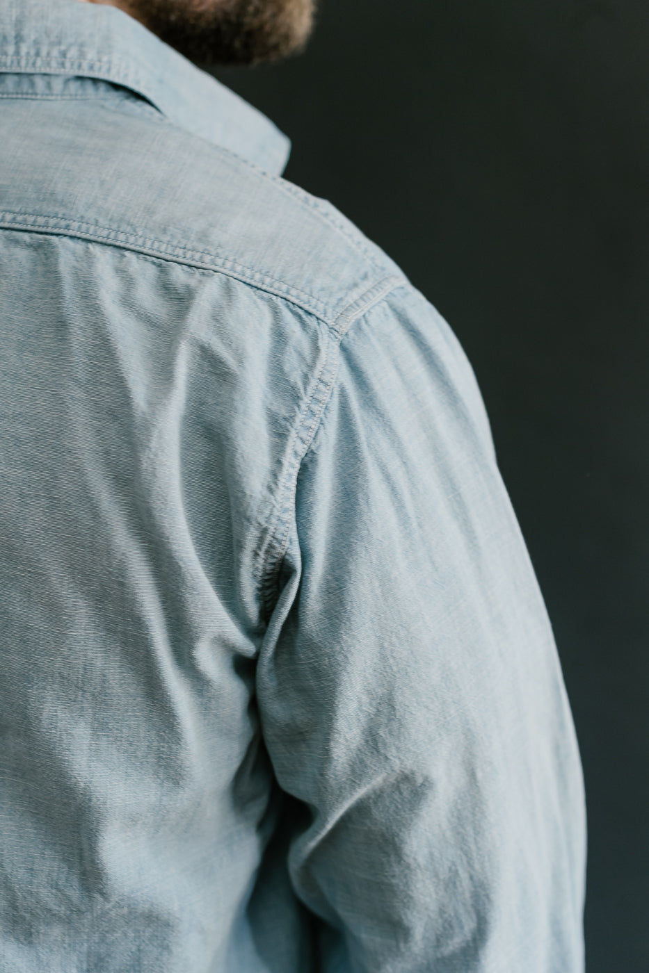 4091HW - 20s Short Chambray Shirt -
